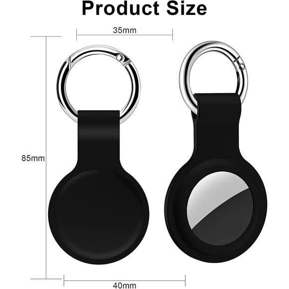 3 Pcs AirTag Silicone Holder Case Cover Airtags Tracker Keychain Sleeve Shell - Picture 6 of 9